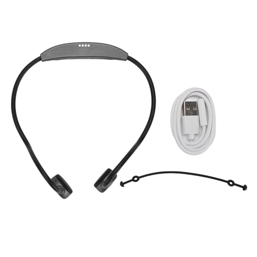 CHEOTIME Knochenleitungskopfhörer, Bluetooth Open Ohr Bluetooth 5.3 Wireless Kopfhörer, Knochenleitungsohrhörer 8H Playtimes Sport -Ohrhörer mit Mikrofon, Ohrhörer zum Wandern, Radfahren, (Gray) von CHEOTIME