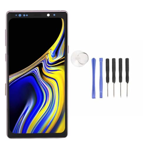 CHEOTIME LCD Display 3D Touch Digitizer Montage, Bildschirmersatz für Note 9 N9600 N960U N960F N960N, 6,4 Zoll LCD Display 3D Touch Digitizer -Baugruppe mit Werkzeugen (Lila) von CHEOTIME
