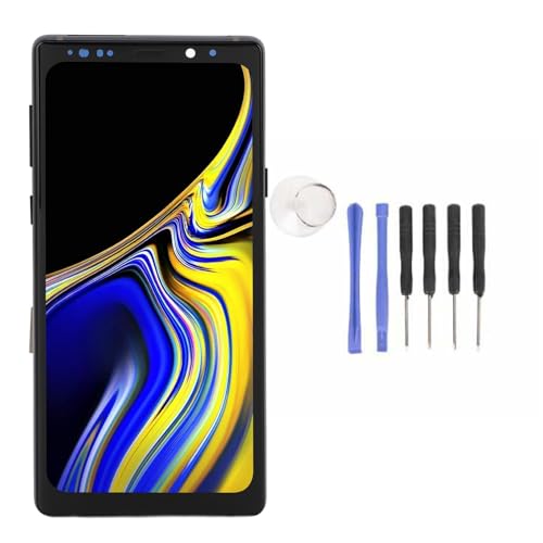 CHEOTIME LCD Display 3D Touch Digitizer Montage, Bildschirmersatz für Note 9 N9600 N960U N960F N960N, 6,4 Zoll LCD Display 3D Touch Digitizer -Baugruppe mit Werkzeugen (Schwarz) von CHEOTIME
