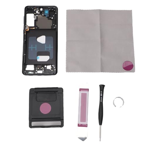 CHEOTIME Middle Frame Lünette für das Telefon S21 Plus, langlebige Telefon mit mittlerem Chassis -Teller Metallersatz mit Werkzeugen Schwarzer Wohnraum Rahmen (Schwarz) von CHEOTIME