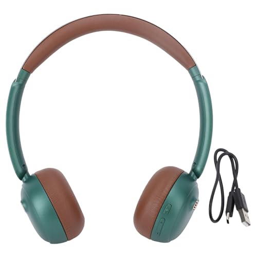 CHEOTIME Retro-Bluetooth-5.4-Kopfhörer, Komfortables kabelloses Over-Ear-Headset mit ANC-Geräuschunterdrückung, leichte Vintage-Kopfhörer für Anrufe, Reisen, Sport, Fitnessstudio, Zuhause (Grün) CHEOTIME Retro-Bluetooth-5.4-Kopfhörer, Komfortables kabelloses Over-Ear-Headset mit ANC-Geräuschunterdrückung, leichte Vintage-Kopfhörer für Anrufe, Reisen, Sport, Fitnessstudio, Zuhause (Grün) von CHEOTIME