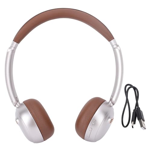 CHEOTIME Retro-Bluetooth-5.4-Kopfhörer, Komfortables kabelloses Over-Ear-Headset mit ANC-Geräuschunterdrückung, leichte Vintage-Kopfhörer für Anrufe, Reisen, Sport, Fitnessstudio, Zuhause (Braun) CHEOTIME Retro-Bluetooth-5.4-Kopfhörer, Komfortables kabelloses Over-Ear-Headset mit ANC-Geräuschunterdrückung, leichte Vintage-Kopfhörer für Anrufe, Reisen, Sport, Fitnessstudio, Zuhause (Braun) von CHEOTIME