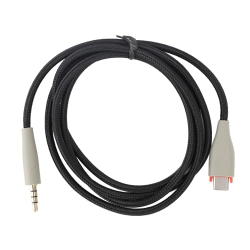 CHEOTIME Typ C bis 3,5 mm Aux -Aux -Jackkabel, 1,2 Meter gewebte Kabel -Kopfhörer -Stereoadapter -Kopfhörer -Kabel -Austausch für MMX150 Headset (Grau) von CHEOTIME