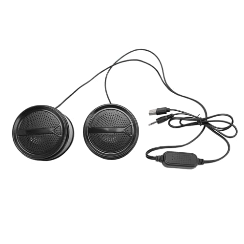CHEOTIME USB -Computerlautsprecher für Laptop, Externe Lautsprecher für Desktop -Computer, Kleiner kabelgebundener HiFi Sound 2.0 Kanäle Stereo klare Bass weniger Verzerrung (Leuchtend) von CHEOTIME