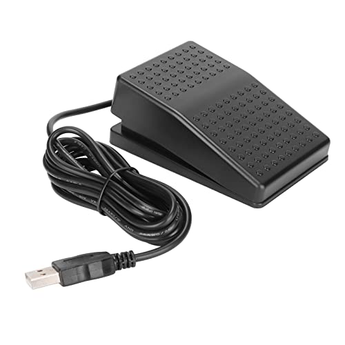 CHEOTIME USB Foot Switch Pedal, angepasste programmierbare Tastatur -Mausspiel -Action Single -Foot -Switch Pedal mit USB Eine Schnittstelle USB -Fußpedal mit 2m Kabel von CHEOTIME