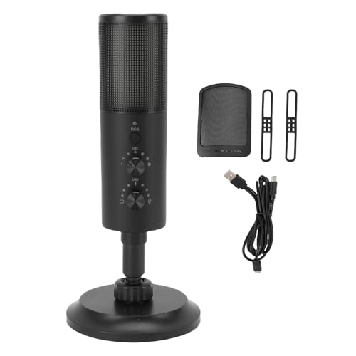 CHEOTIME USB -Mikrofon mit RGB -Lichtern, professionellem Cardioid -Kondensatormikrofon für PC -Mac -Telefon -Streaming, und Spiele CHEOTIME USB -Mikrofon mit RGB -Lichtern, professionellem Cardioid -Kondensatormikrofon für PC -Mac -Telefon -Streaming, und Spiele von CHEOTIME