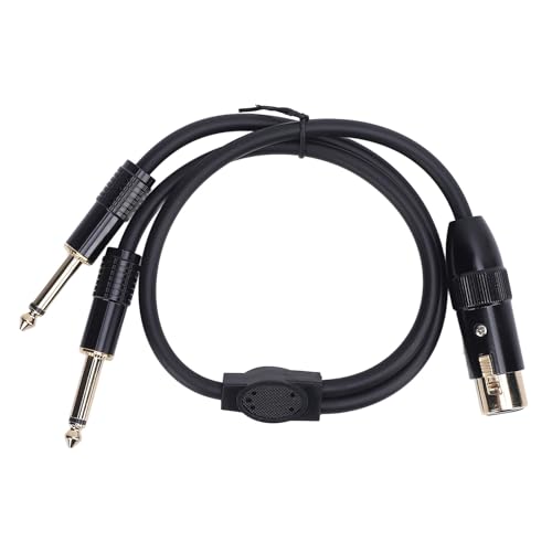 CHEOTIME XLR zu weiblich zwei 1/4 Ts Mikrofon Y Splitterkabel, 3 Pin XLR weiblich bis zwei 6,35 mm Audiokabel für Verstärkermixer Mikrofon, ausgezeichnete Klangqualität CHEOTIME XLR zu weiblich zwei 1/4 Ts Mikrofon Y Splitterkabel, 3 Pin XLR weiblich bis zwei 6,35 mm Audiokabel für Verstärkermixer Mikrofon, ausgezeichnete Klangqualität von CHEOTIME