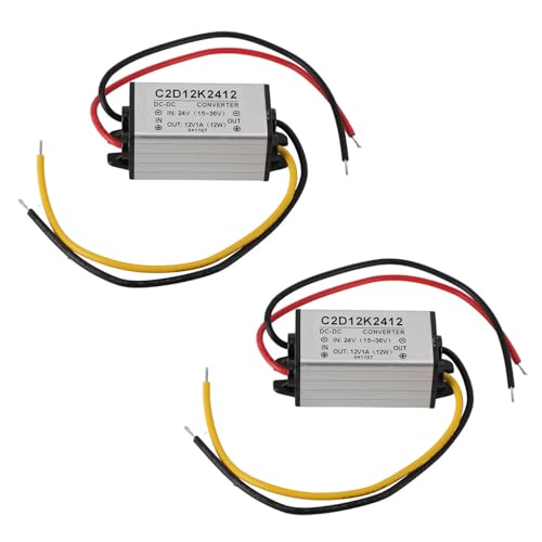 Cheotime 2 Pack 24 V bis 12 V DC -Spannungswandler 1A Stufe Stromversorgung IP68 -Spannungsreduzierer Easy Kabelwandler für Auto -LKW -Marine -Solarsysteme Cheotime 2 Pack 24 V bis 12 V DC -Spannungswandler 1A Stufe Stromversorgung IP68 -Spannungsreduzierer Easy Kabelwandler für Auto -LKW -Marine -Solarsysteme von CHEOTIME
