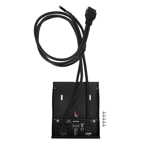 Cheotime 3,5 -Zoll -Floppy Bay, Hochgeschdigkeit 5 Gbit/s 19 Pin 2 USB A Ports HD Audio 3,5 mm Kopfhörer -Jack -Mikrofon -Schnittstelle für PC, USB -Hub -Floppy -Frontplatte Cheotime 3,5 -Zoll -Floppy Bay, Hochgeschdigkeit 5 Gbit/s 19 Pin 2 USB A Ports HD Audio 3,5 mm Kopfhörer -Jack -Mikrofon -Schnittstelle für PC, USB -Hub -Floppy -Frontplatte von CHEOTIME