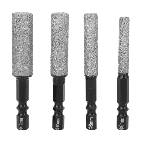 Cheotime Dry Diamond Bohrer Set, 4 Pack Diamantkern Bohrer Diamantloch Säge für Fliesen Keramik Marmor Granitglas Ziegelstein, vielseitige Hex Shank Größe 6,8,10,12 mm Cheotime Dry Diamond Bohrer Set, 4 Pack Diamantkern Bohrer Diamantloch Säge für Fliesen Keramik Marmor Granitglas Ziegelstein, vielseitige Hex Shank Größe 6,8,10,12 mm von CHEOTIME
