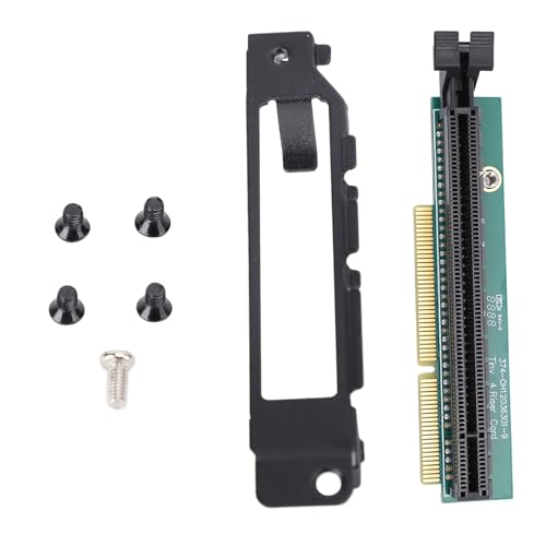 Cheotime Graphic Card Adapter Board, kein Baffle PCI E Riser -Kartenadapter für Tiny 4 für ThinkCentre M920q M910q M910X M920X M720Q P330 P320 01AJ902 (Mit Rückenplatte) von CHEOTIME