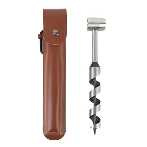 Cheotime Handschnecken Holzbohrer mit Pu Ärmel, Buschcraft Hand Auger Schraubenschlüssel Buschcraft Ausrüstung und Geräte Siedler Überlebenswerkzeuge für Outdoor Rucksackcamping Cheotime Handschnecken Holzbohrer mit Pu Ärmel, Buschcraft Hand Auger Schraubenschlüssel Buschcraft Ausrüstung und Geräte Siedler Überlebenswerkzeuge für Outdoor Rucksackcamping von CHEOTIME