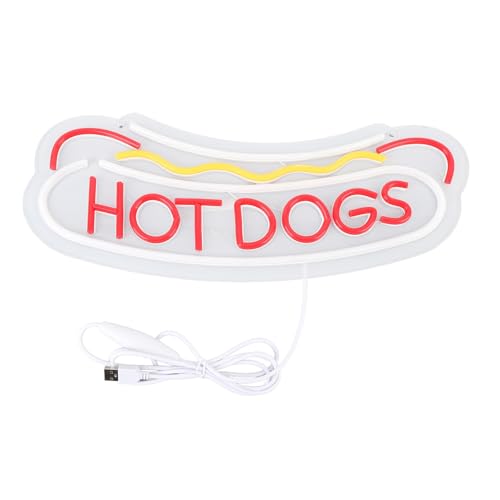 Cheotime Hot Dogs Neonschild für Wandation, Hot Dogs LED Geschäftsschilder für Fast Food Läden Weihnachtsgeburtstagsfeier Geschenke LED Art Wall Hanging ative Lichter Cheotime Hot Dogs Neonschild für Wandation, Hot Dogs LED Geschäftsschilder für Fast Food Läden Weihnachtsgeburtstagsfeier Geschenke LED Art Wall Hanging ative Lichter von CHEOTIME