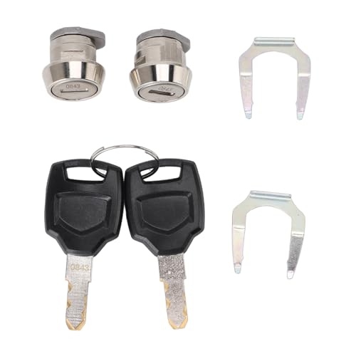 Cheotime Motorcycle Top Box Lock Set, obere Hülle Lock Zylinder Core Stecker Tasten Kofferraum Schloss Ersatz für 25L 32L 36L 40L 45L 50L 55L 60L 65L 80L 85L 100L Cheotime Motorcycle Top Box Lock Set, obere Hülle Lock Zylinder Core Stecker Tasten Kofferraum Schloss Ersatz für 25L 32L 36L 40L 45L 50L 55L 60L 65L 80L 85L 100L von CHEOTIME