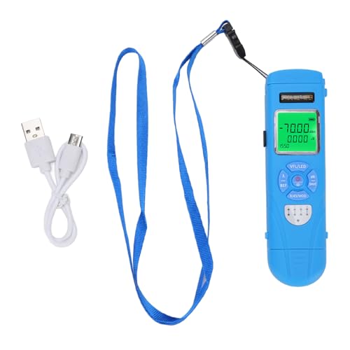 Cheotime OPM Leistungsmesser digitaler Tester, 50 bis 26 dBm optischer Multimeter mit 10 optischer Wellenlänge, tragbarer Glasfaser Kabel Tester mit FC Konverter für FC/SC/ST Cheotime OPM Leistungsmesser digitaler Tester, 50 bis 26 dBm optischer Multimeter mit 10 optischer Wellenlänge, tragbarer Glasfaser Kabel Tester mit FC Konverter für FC/SC/ST von CHEOTIME