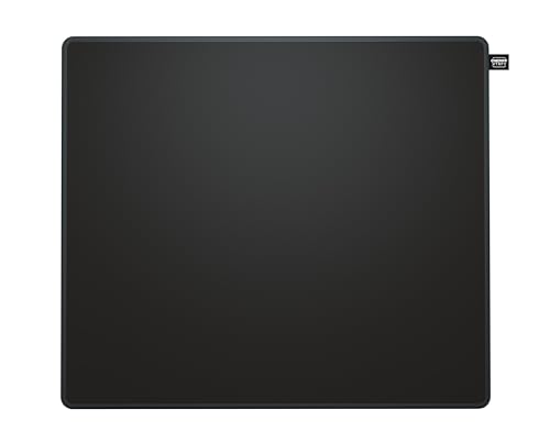 CHERRY XTRFY GP5, Gaming-Mauspad aus Stoff in M (320 x 270 x 3 mm), Glattes Speed-Pad für Präzision, Vernähte Kanten, Rutschfest, Maschinenwaschbar, Schwarz von CHERRY XTRFY