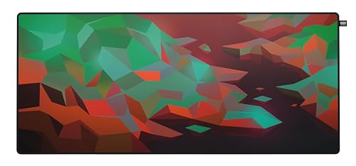 CHERRY XTRFY GP5, XL Gaming-Mauspad aus Stoff (920 x 400 x 3 mm), Glattes Speed-Pad für Präzision, Vernähte Kanten, Rutschfest, Maschinenwaschbar, Litus Red von CHERRY XTRFY