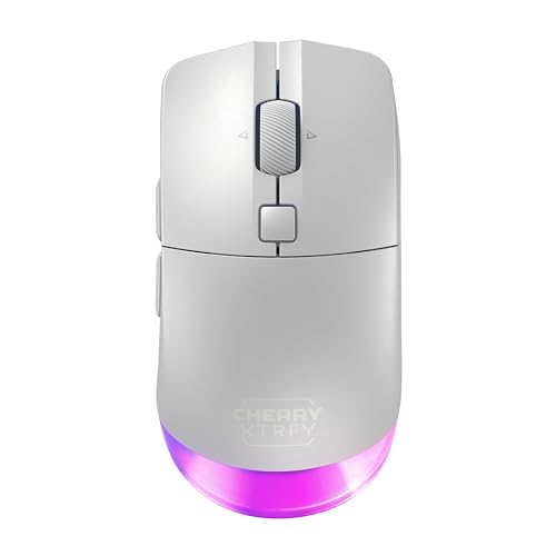 CHERRY XTRFY M50 Wireless, Kabellose Gaming-Maus, Verbindung über 2.4 GHz Funk, Bluetooth & Kabel, Ergonomische Form, RGB-Beleuchtung, Wiederaufladbar, Weiß CHERRY XTRFY M50 Wireless, Kabellose Gaming-Maus, Verbindung über 2.4 GHz Funk, Bluetooth & Kabel, Ergonomische Form, RGB-Beleuchtung, Wiederaufladbar, Weiß von CHERRY XTRFY