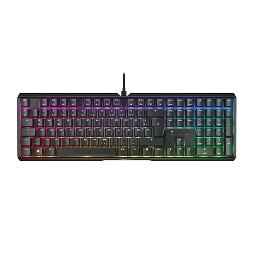 CHERRY XTRFY MX 3.1, Mechanische Gaming-Tastatur, Deutsches Layout (QWERTZ), RGB-Beleuchtung, Aluminium-Gehäuse, USB-A Anschluss, MX2A BROWN Switches, Schwarz von CHERRY XTRFY