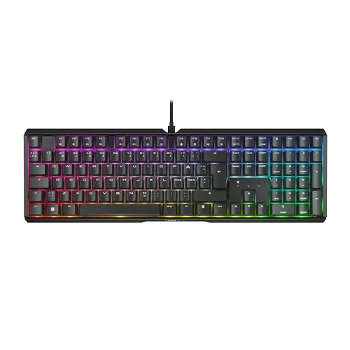 CHERRY XTRFY MX 3.1, Mechanische Gaming-Tastatur, Pan-Nordisches Layout (QWERTY), RGB-Beleuchtung, Aluminium-Gehäuse, USB-A, MX2A RED Switches, Schwarz von CHERRY XTRFY
