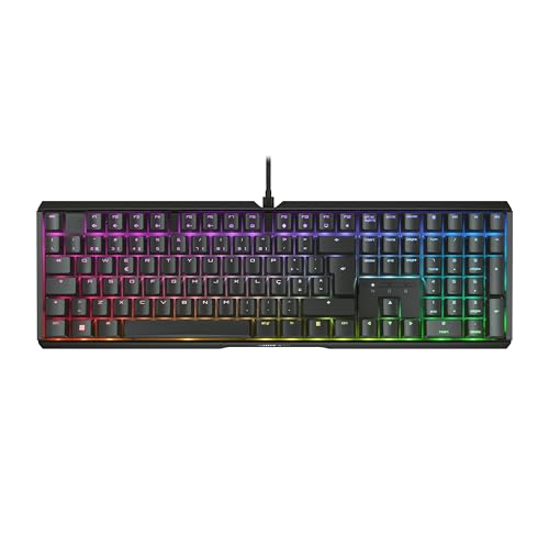 CHERRY XTRFY MX 3.1, Mechanische Gaming-Tastatur, Portugiesisches Layout (QWERTY), RGB-Beleuchtung, Aluminium-Gehäuse, USB-A, MX2A RED Switches, Schwarz von CHERRY XTRFY