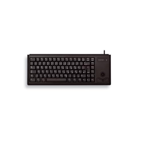 CHERRY Compact-Keyboard G84-4400 Tastatur USB, 83 Tasten Trackball (Englisch) schwarz von CHERRY