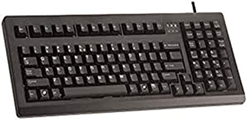 CHERRY G80-1800, Deutsches Layout, QWERTZ Tastatur, kabelgebundene Tastatur, kompakt, platzsparend, ergonomisch, mechanische Tastatur, CHERRY MX SWITCHES, schwarz von CHERRY