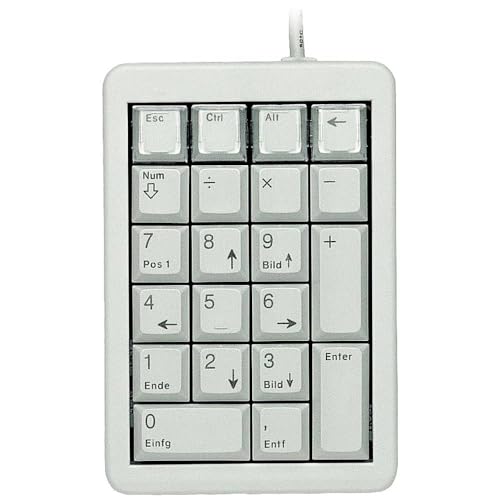 CHERRY G84-4700, Programmierbares Keypad, Deutsches Layout mit Numerik-Block, Kabelgebunden (USB-Anschluss), Plug & Play, Mechanische CHERRY ML Switches, Grau CHERRY G84-4700, Programmierbares Keypad, Deutsches Layout mit Numerik-Block, Kabelgebunden (USB-Anschluss), Plug & Play, Mechanische CHERRY ML Switches, Grau von CHERRY