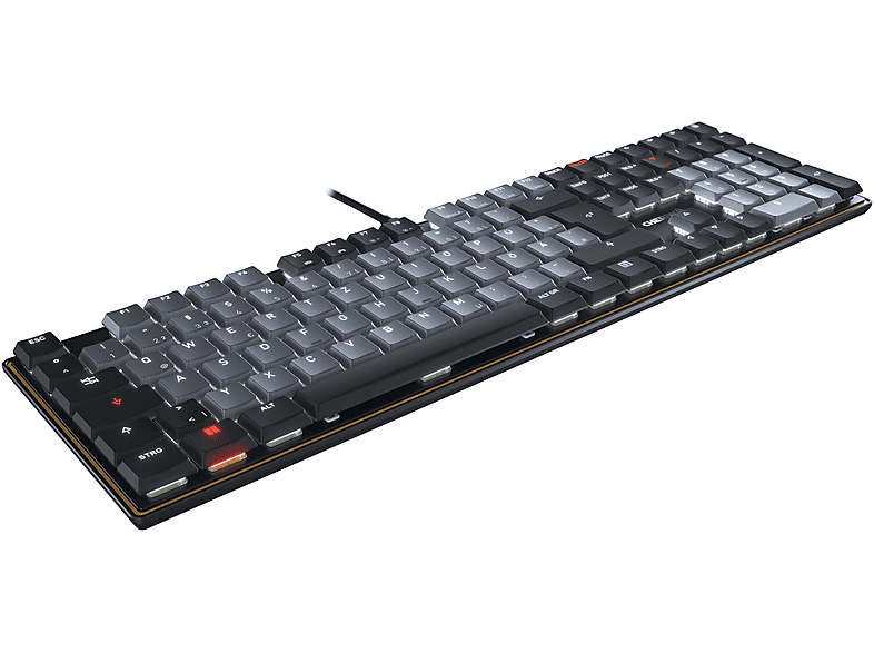 CHERRY KC 500 MX LP, Tastatur, Mechanisch, Cherry Low Profile, Kabellos und kabelgebunden, Schwarz von CHERRY