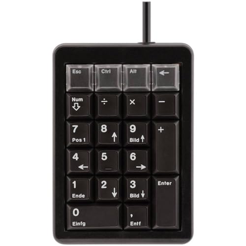 CHERRY G84-4700, Programmierbares Keypad, Deutsches Layout mit Numerik-Block, Kabelgebunden (USB-Anschluss), Plug & Play, Mechanische ML Switches, Schwarz CHERRY G84-4700, Programmierbares Keypad, Deutsches Layout mit Numerik-Block, Kabelgebunden (USB-Anschluss), Plug & Play, Mechanische ML Switches, Schwarz von CHERRY