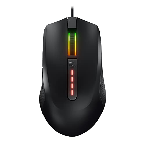 CHERRY MC 2.1, kabelgebundene Gaming-Maus, präziser 5000 dpi Pixart Sensor, RGB-Beleuchtung, programmierbare Nutzerprofile, ergonomische Rechtshändermaus, Schwarz von CHERRY