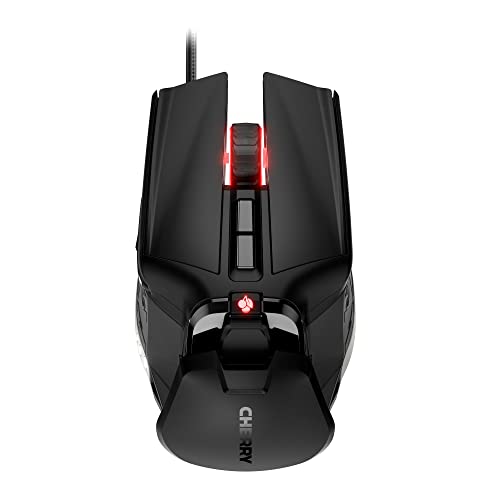 CHERRY MC 9620 FPS, Ergonomische Gaming-Maus mit RGB-Beleuchtung, Verstellbare Handauflagefläche, Einlegbare Gewichte, 9 Tasten, 12.000 dpi, Kabelgebunden, Schwarz CHERRY MC 9620 FPS, Ergonomische Gaming-Maus mit RGB-Beleuchtung, Verstellbare Handauflagefläche, Einlegbare Gewichte, 9 Tasten, 12.000 dpi, Kabelgebunden, Schwarz von CHERRY