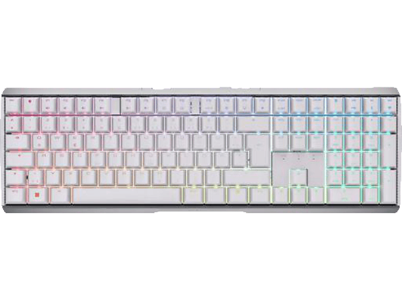 CHERRY MX 3.0S RGB, Gaming Tastatur, Mechanisch, Cherry Brown, kabellos, Weiß von CHERRY
