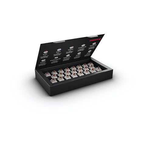 CHERRY MX RGB BROWN Switch Kit, 23 Mechanische Tastatur-Schalter, für DIY, Hot Swap oder Gaming-Keyboard, Taktiler Switch ohne Klick, Gezielt & Spürbar CHERRY MX RGB BROWN Switch Kit, 23 Mechanische Tastatur-Schalter, für DIY, Hot Swap oder Gaming-Keyboard, Taktiler Switch ohne Klick, Gezielt & Spürbar von CHERRY
