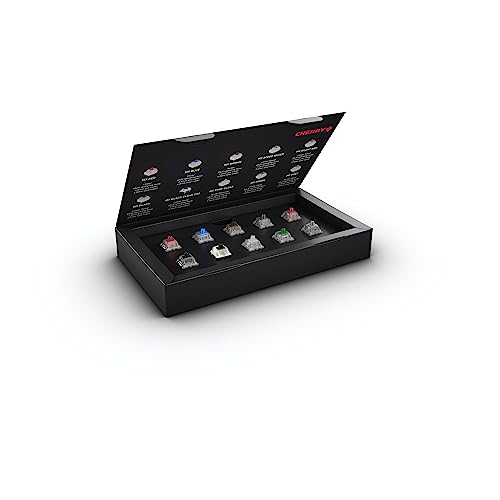 CHERRY MX RGB GREY Switch Kit, 23 Mechanische Tastatur-Schalter, für DIY, Hot Swap oder Gaming-Keyboard, Taktiler Switch ohne Klick, Gezielt, Robust & Spürbar von CHERRY