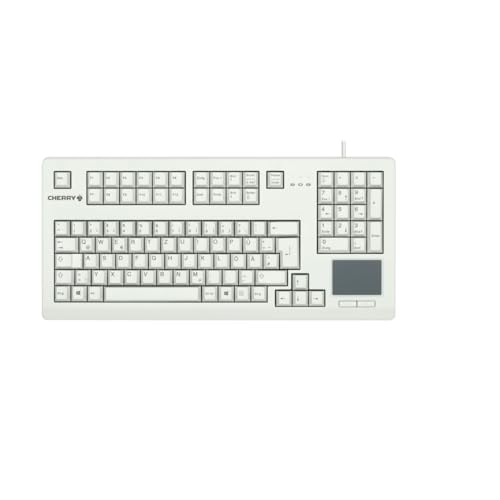 CHERRY G80-11900, Kompakte Mechanische Tastatur mit Nummernblock, Touchpad & 2 Maustasten, EU-Layout (QWERTY), USB-Anschluss, MX BLACK Switches, Hellgrau CHERRY G80-11900, Kompakte Mechanische Tastatur mit Nummernblock, Touchpad & 2 Maustasten, EU-Layout (QWERTY), USB-Anschluss, MX BLACK Switches, Hellgrau von CHERRY
