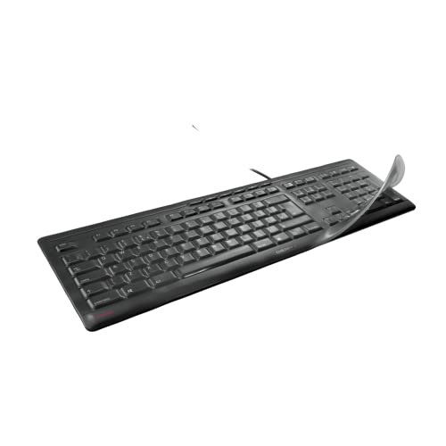 CHERRY WetEx®, flexibe Tastatur-Schutzfolie, zuverlässiger Schutz vor Verschmutzung durch Flüssigkeiten, Staub und Fremdkörpern, für CHERRY Keyboard JD-8500 / JD-8560 von CHERRY