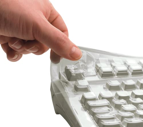CHERRY WetEx®, flexibe Tastatur-Schutzfolie, zuverlässiger Schutz vor Verschmutzung durch Flüssigkeiten, Staub und Fremdkörpern, für CHERRY Trackball Keyboard G84-4400 von CHERRY
