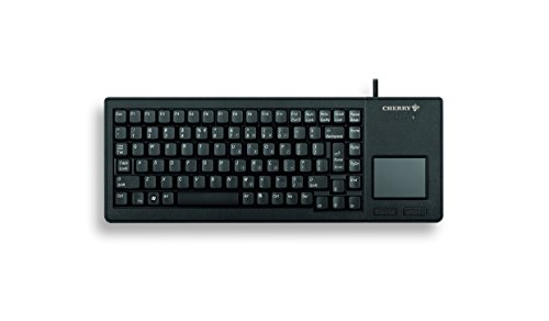 CHERRY XS Touchball Keyboard, Deutsches Layout, QWERTZ Tastatur, kabelgebundene Tastatur, mechanische Tastatur, ML Mechanik, Hochwertiges Touchpad mit zwei Maustasten, schwarz von CHERRY