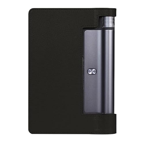 kuaijiexiaopu Hüllen For Lenovo Yoga Tab 3 8.0 YT3-850F 850M, PU Lederabdeckungstablet-Lederabdeckung for Yoga-Tab 3 Pro 10.1 Plus YT3-X50 X90F YT-X703 ( Farbe : Schwarz , Größe : YOGA YT3-850F 8.0 ) von CHEVUE