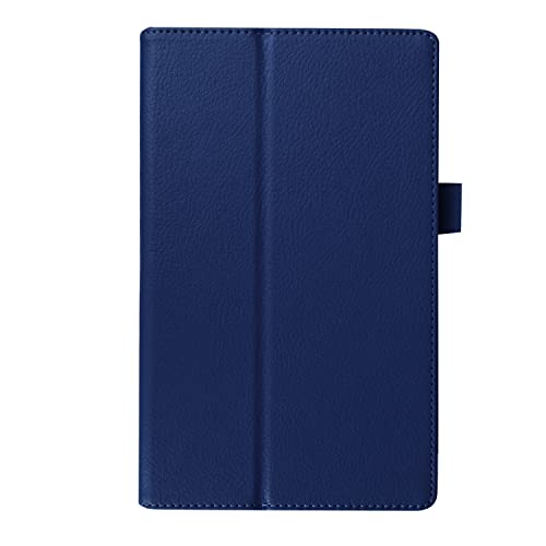 kuaijiexiaopu Hüllen for Lenovo-Tab 4 8 Plus Tb-8704x, Litchi Ledertasche for Lenovo Tab4 8. Plus TB-8704F TB-8704N 8.0" Abdeckungsfall Flip Cover + Film (Farbe : Navy) von CHEVUE
