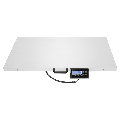 CHFUNE Digitale Haustierwaage Große Hundewaage Digitale Tierwaage Bis 150 kg LCD Katzenwaage Für Katzen Und Kleintiere Messgenauigkeit 10g Schwarz 65 * 45CM von CHFUNE