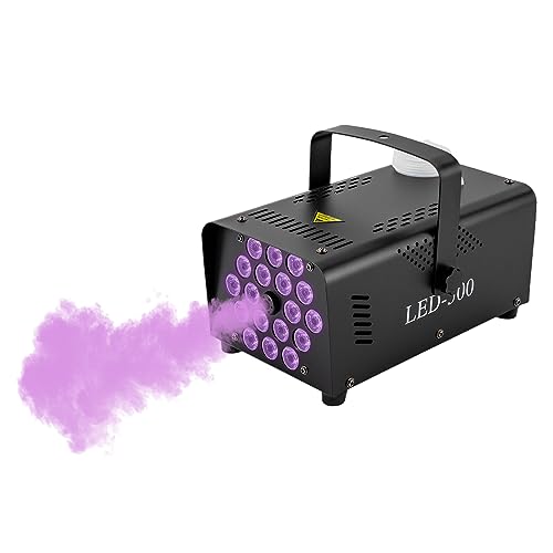 CHFUNE Nebelmaschine, 500W Rauchmaschinen RGB Lichteffekt 13 Farbigen mit kabelloser Stabil & Tragbar für DJ Disco Party, Hochzeit, Halloween, Weihnachten CHFUNE Nebelmaschine, 500W Rauchmaschinen RGB Lichteffekt 13 Farbigen mit kabelloser Stabil & Tragbar für DJ Disco Party, Hochzeit, Halloween, Weihnachten von CHFUNE