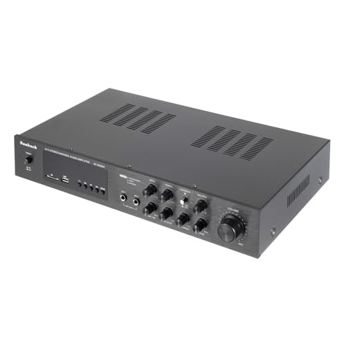 CHFUNE HiFi-Verstärker Mini Bluetooth Stereo-Audioverstärker Receiver Audio Power Stereo Verstärker Hifi Stereo Amplifier 5.0-Kanal Bass Treble Tuner, Digital Endstufe für Zuhause oder Auto von CHFUNE