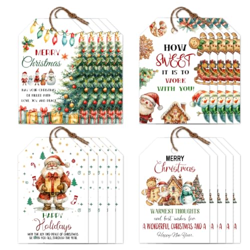 CHGCRAFT 120 Stück 4 Stil Weihnachten Geschenkanhänger zum Beschriften Thank You Gift Tags mit 30M Hanfseil Present Labels für Geburtstagsgeschenke Hochzeitseinladungen Wunschkarte CHGCRAFT 120 Stück 4 Stil Weihnachten Geschenkanhänger zum Beschriften Thank You Gift Tags mit 30M Hanfseil Present Labels für Geburtstagsgeschenke Hochzeitseinladungen Wunschkarte von CHGCRAFT
