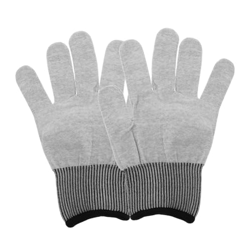 CHICAMPERA 1 Paar Filmhandschuhe Schutzhandschuhe zum Schneiden Farbschutzhandschuhe Colorguard-Handschuhe farbige Handschuhe Touchscreen-Handschuhe Elektriker Zubehör Baumwolle Grau von CHICAMPERA