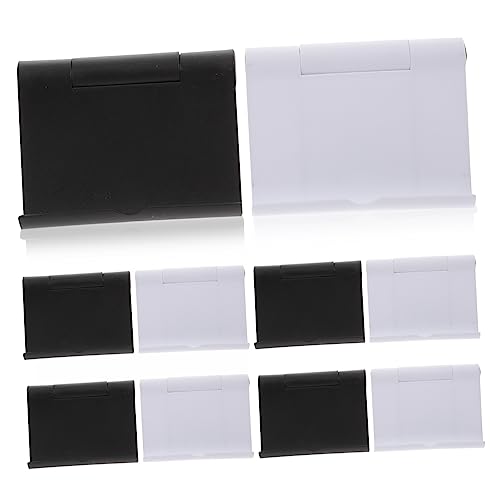 CHICAMPERA 10 Stück Klappbarer Handyständer tragbarer handyhalter klappbare handyhalterung Tablet Holder Handyschrank faltbar Halterung für Telefon zusammenklappbare Telefonunterstützung Abs von CHICAMPERA