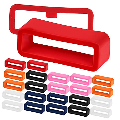 CHICAMPERA 24Stücke Silikon Uhrenarmband Schlaufen Ersatzringe für Uhrenarmbänder Befestigungsschlaufen für Smartwatch Einfaches Anbringen Personalisierung der Uhr CHICAMPERA 24Stücke Silikon Uhrenarmband Schlaufen Ersatzringe für Uhrenarmbänder Befestigungsschlaufen für Smartwatch Einfaches Anbringen Personalisierung der Uhr von CHICAMPERA