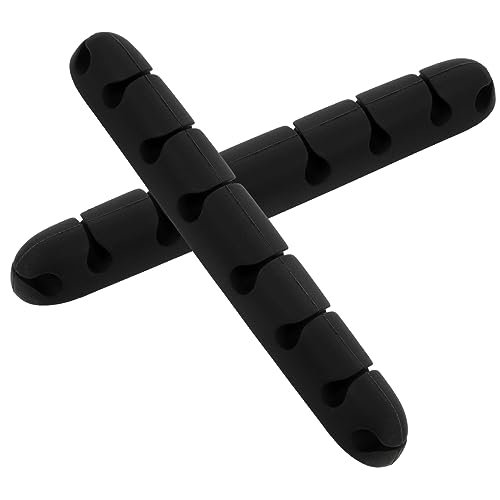 CHICAMPERA 2Stücke Kabel Organizer Kleberklammern Selbstklebende Slot Desktop Kabelclips für USB Kabel für Daten Kopfhörer Netzwerkkabel Einfach zu Installieren von CHICAMPERA