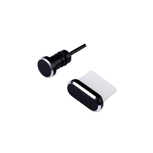 CHICAMPERA 2Stücke USB Typ C Kopfhörer Set Teilig Schwarz Schützt Audioanschlüsse vor Flüssigkeiten Kompatibel von CHICAMPERA